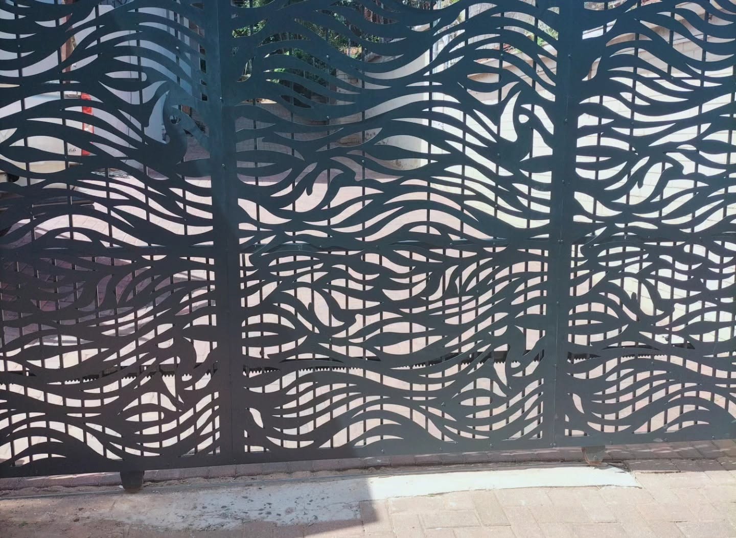 Aluminium window fit with Crealco branding on protective film